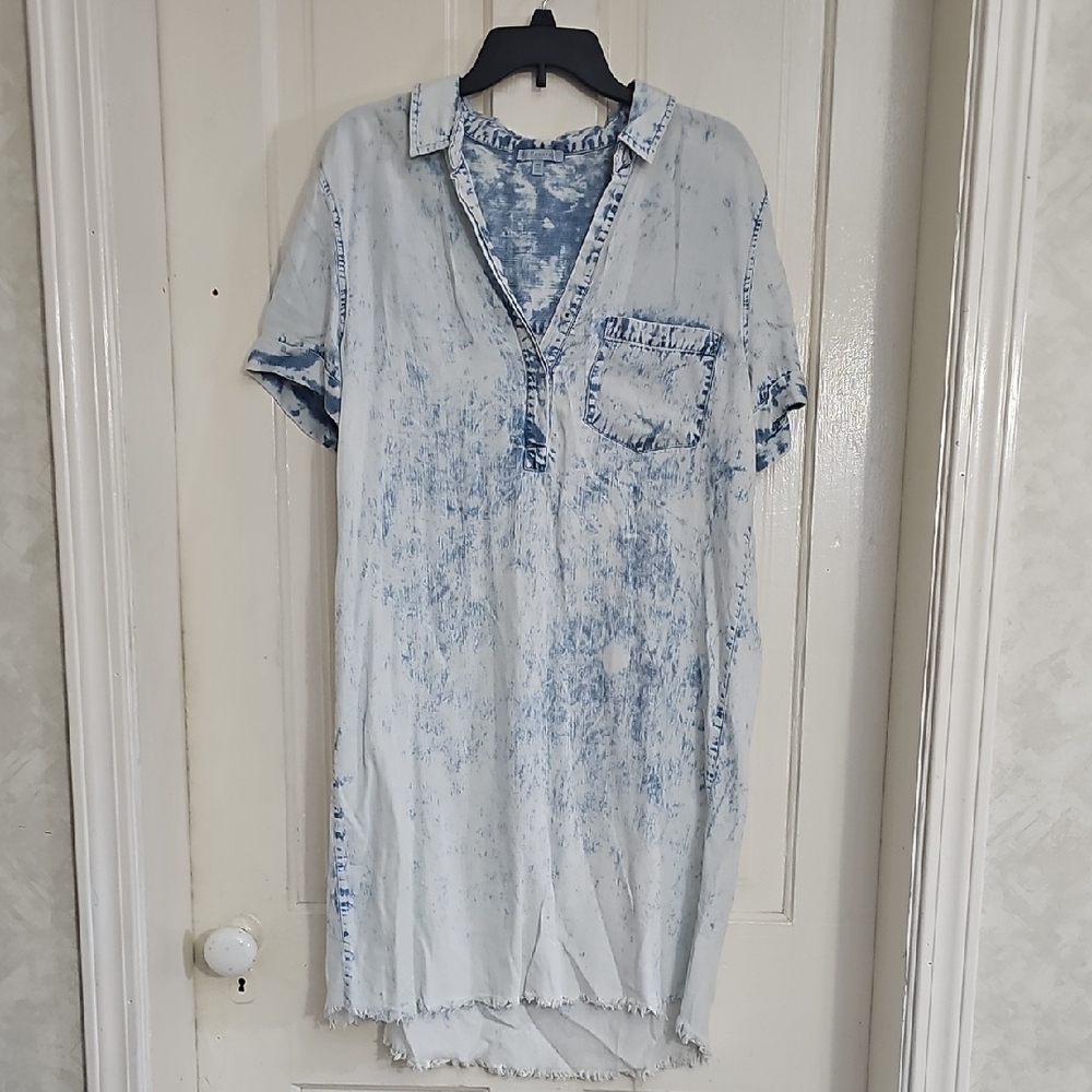 VERVET, Light Blue Denim Shirtdress